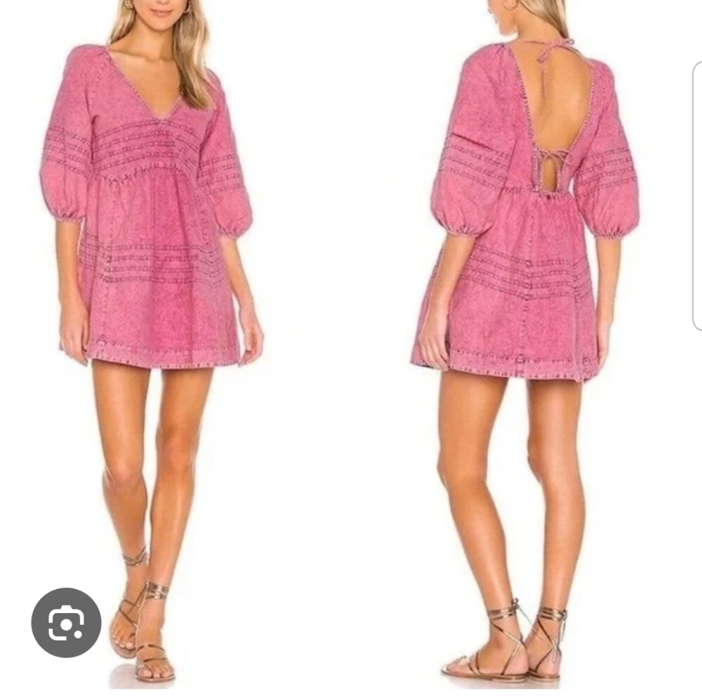 Free People Pink Bohemian Dress